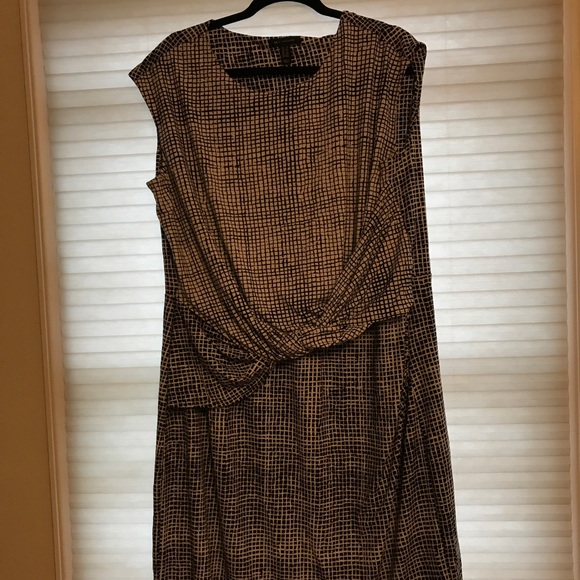 H by halston black and white patterned dress 1X - Picture 5 of 5